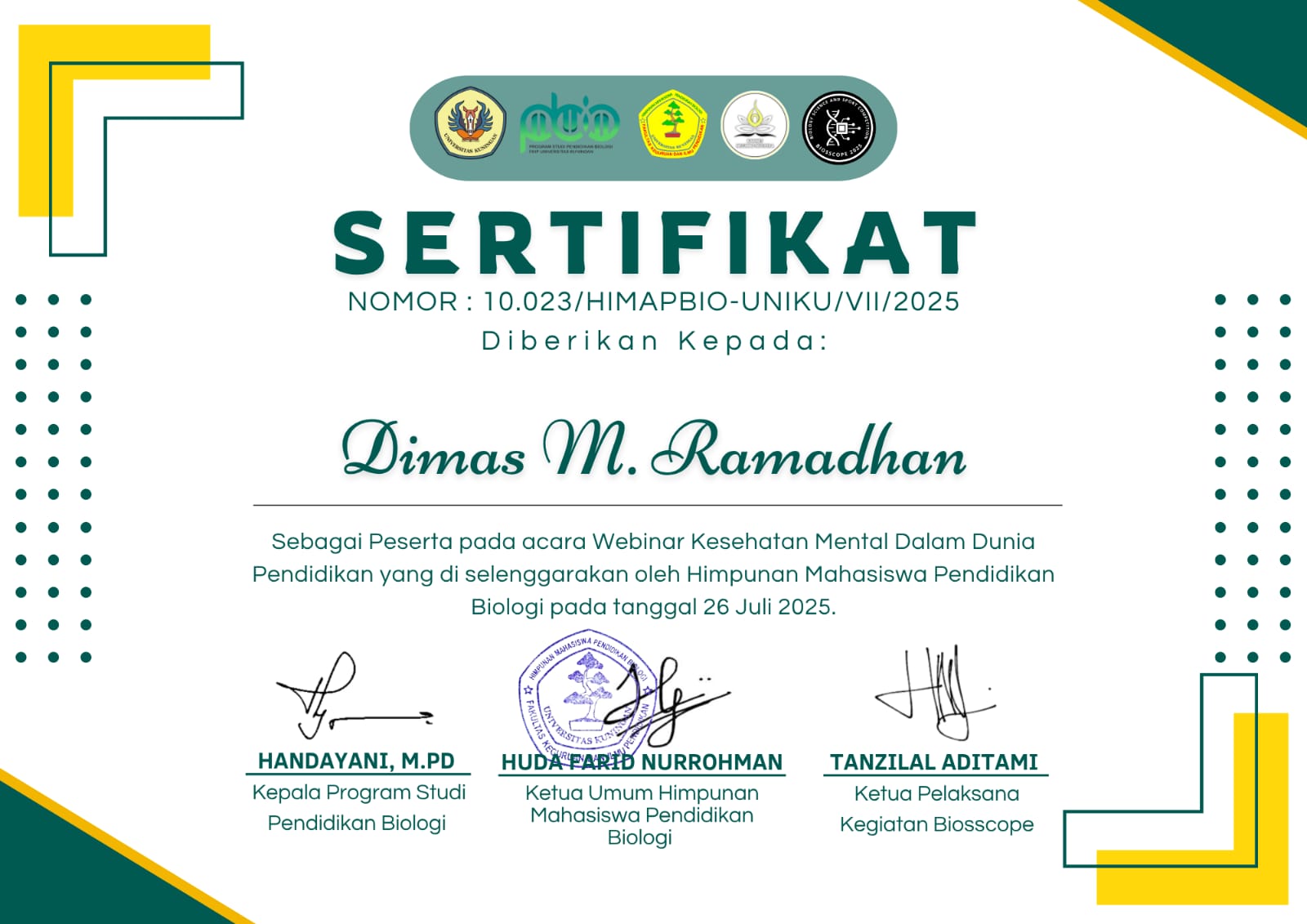 Sertifikat Leadership & Comunication Skill